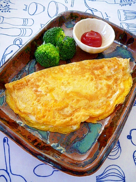 節約 卵1個で 簡単 チーズオムレツ レシピ 作り方 By まめもにお 楽天レシピ