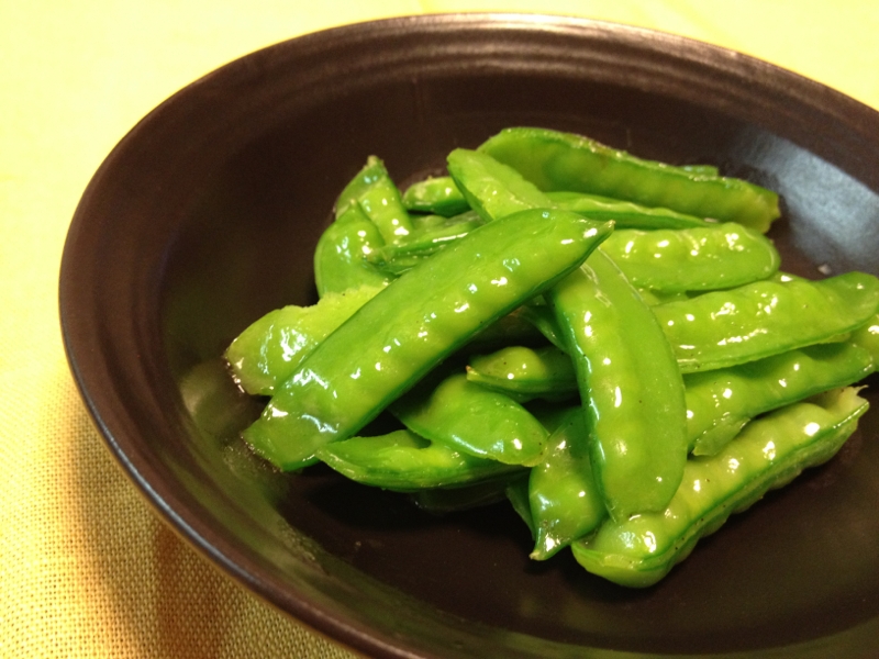 食べたら止まらない!きぬさやのバター炒め