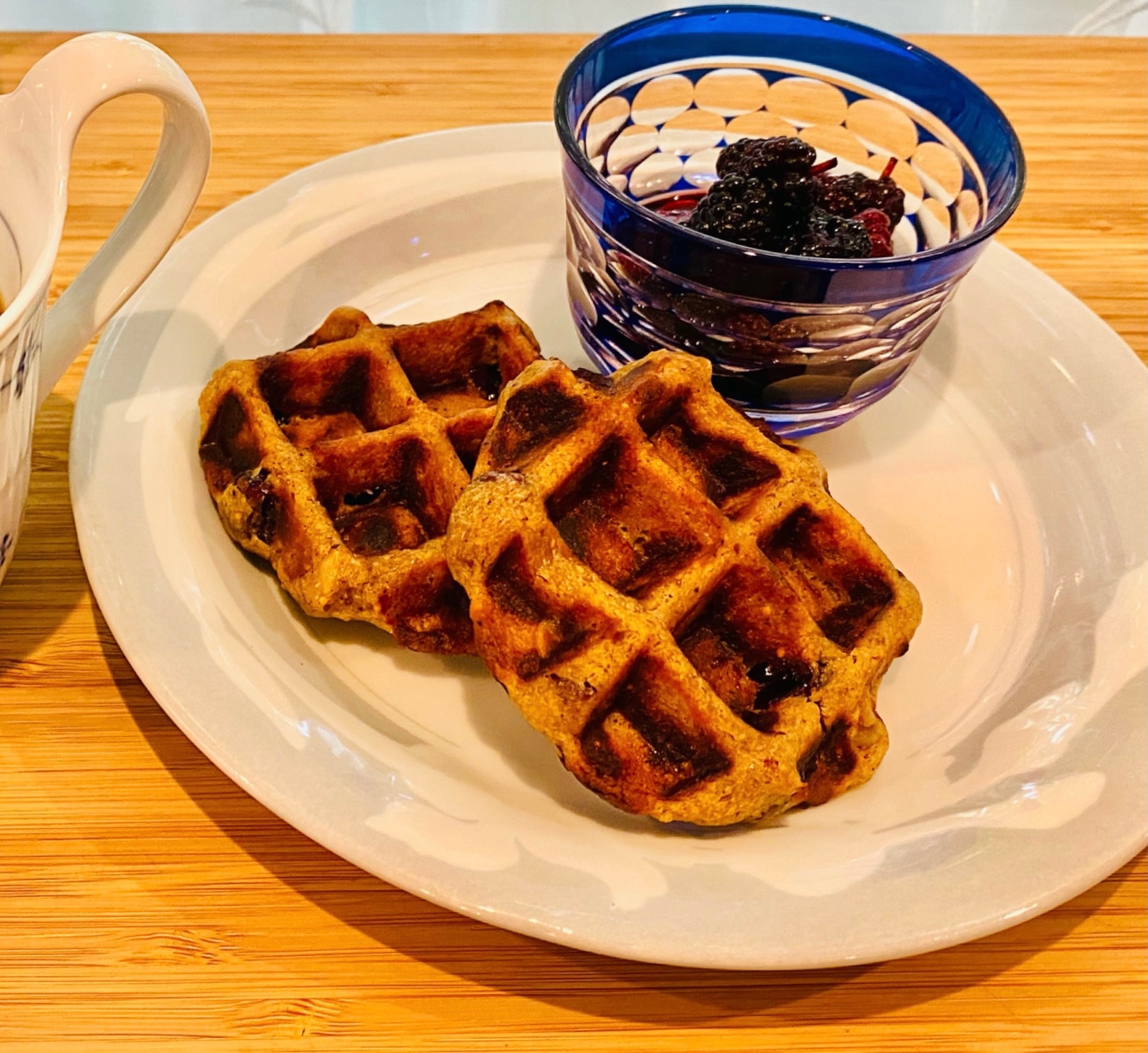 米麹とそば粉と重ね煮deもっちりベルギーワッフル♪