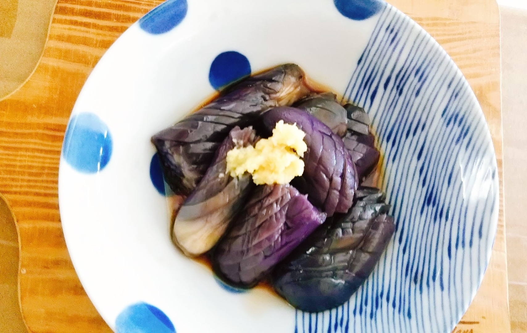 色をきれいに!なすのレンジ揚げ浸し風