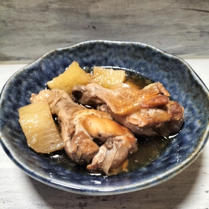ポン酢でさっぱり♡ほっこり長芋♡手羽元と長芋の煮物