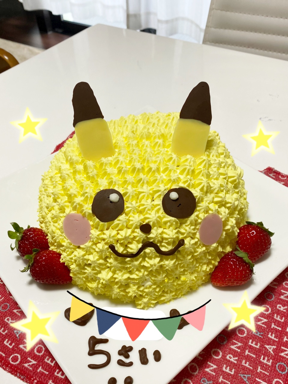 ピカチュウ☆立体ケーキ