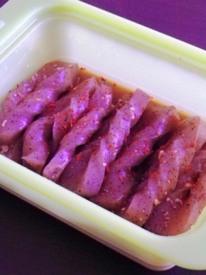 レンチンde塩麹の煮しみこんにゃく