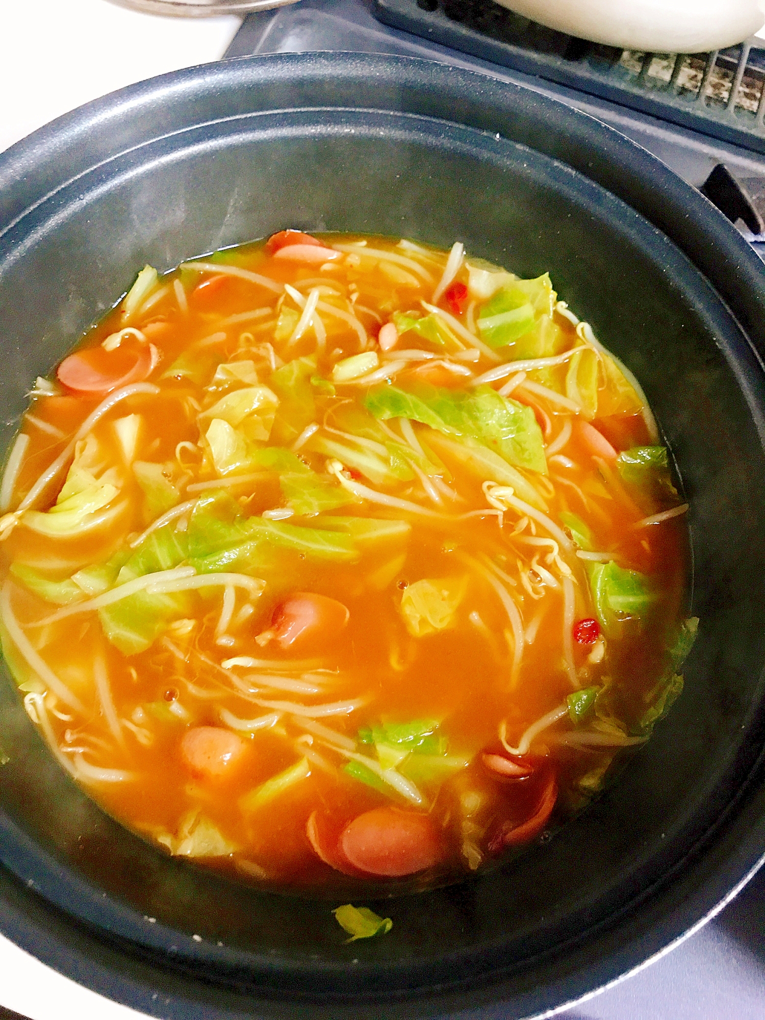 どんな野菜でもOK(*^_^*)ピリ辛カレースープ