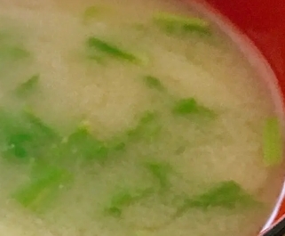 セロリだけ味噌汁