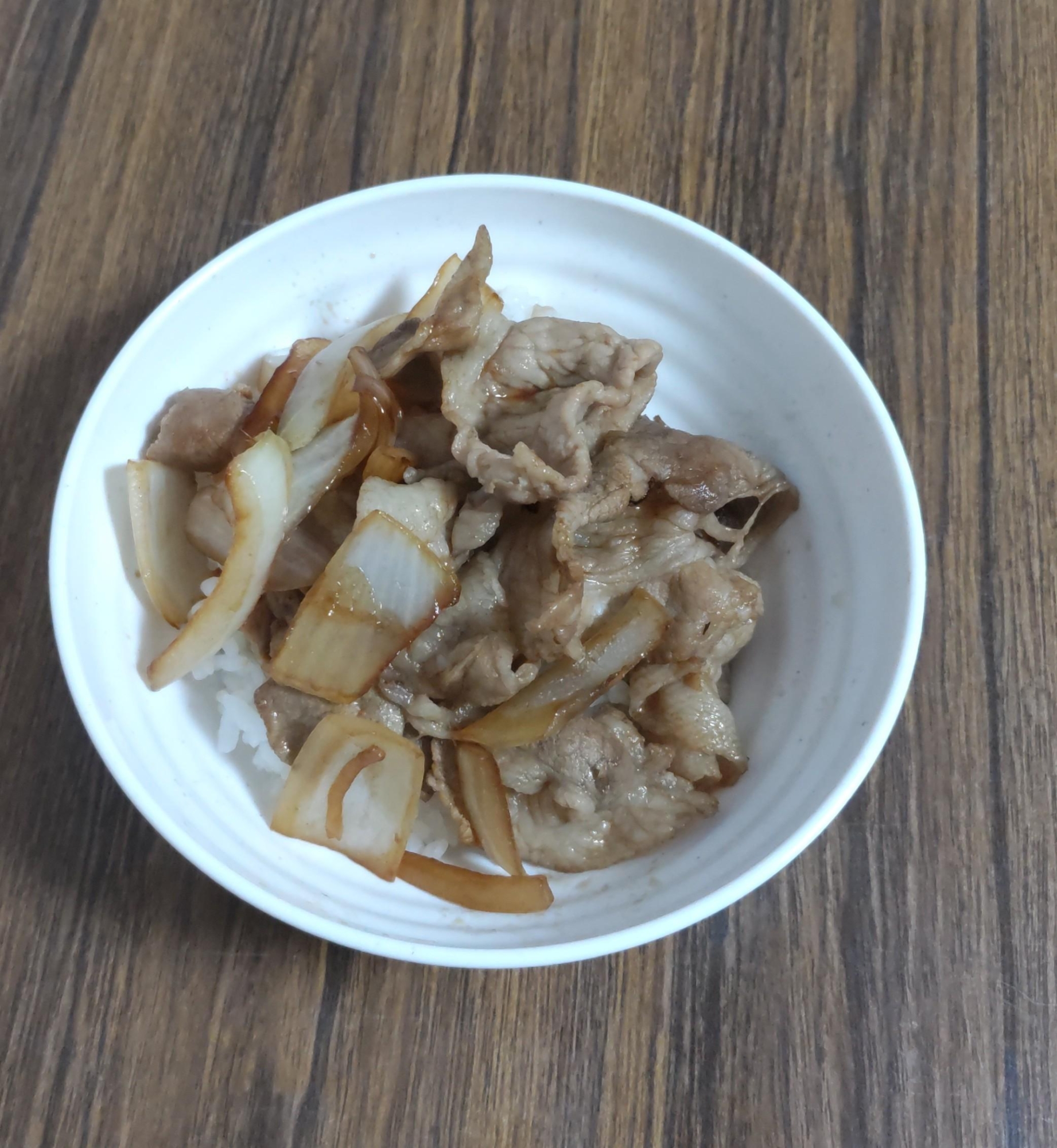 豚肉の甘辛丼