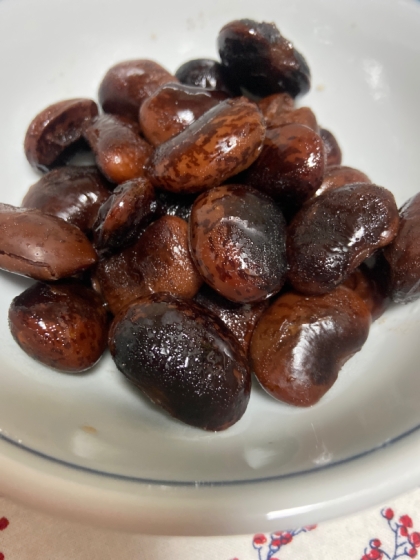ふっくらつやつや紫花豆の甘煮♪