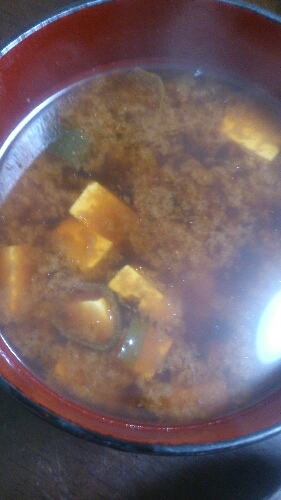 我が家の味噌汁★豆腐とネギ