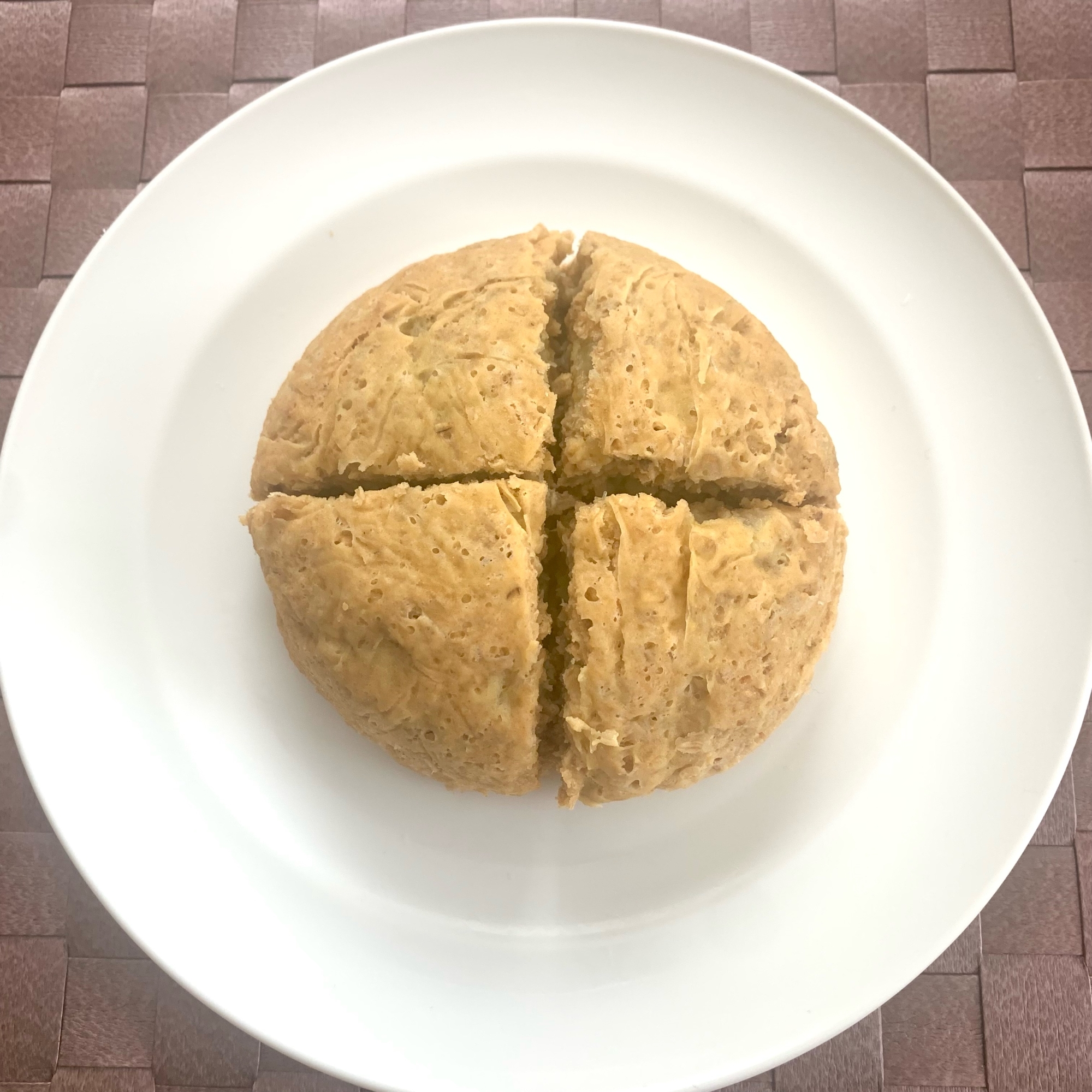 【ヘルシー】オートミールバナナきなこ蒸しパン