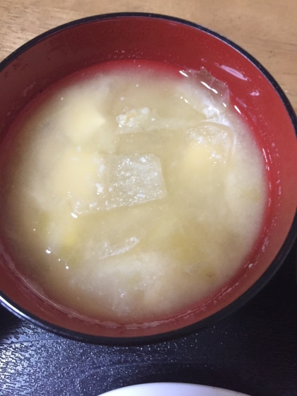 もやしと油揚げの味噌汁