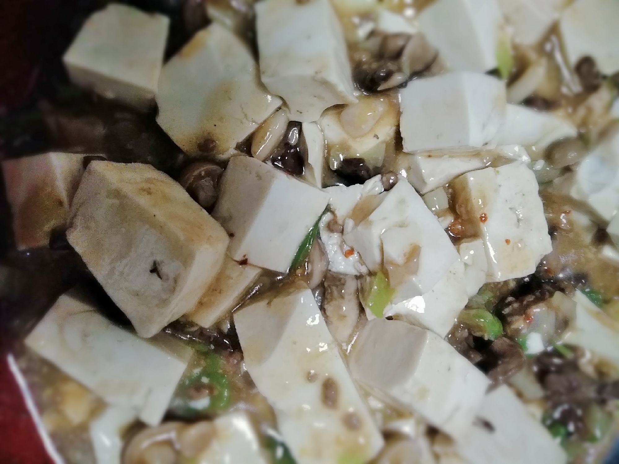 キャベツとひき肉の麻婆豆腐