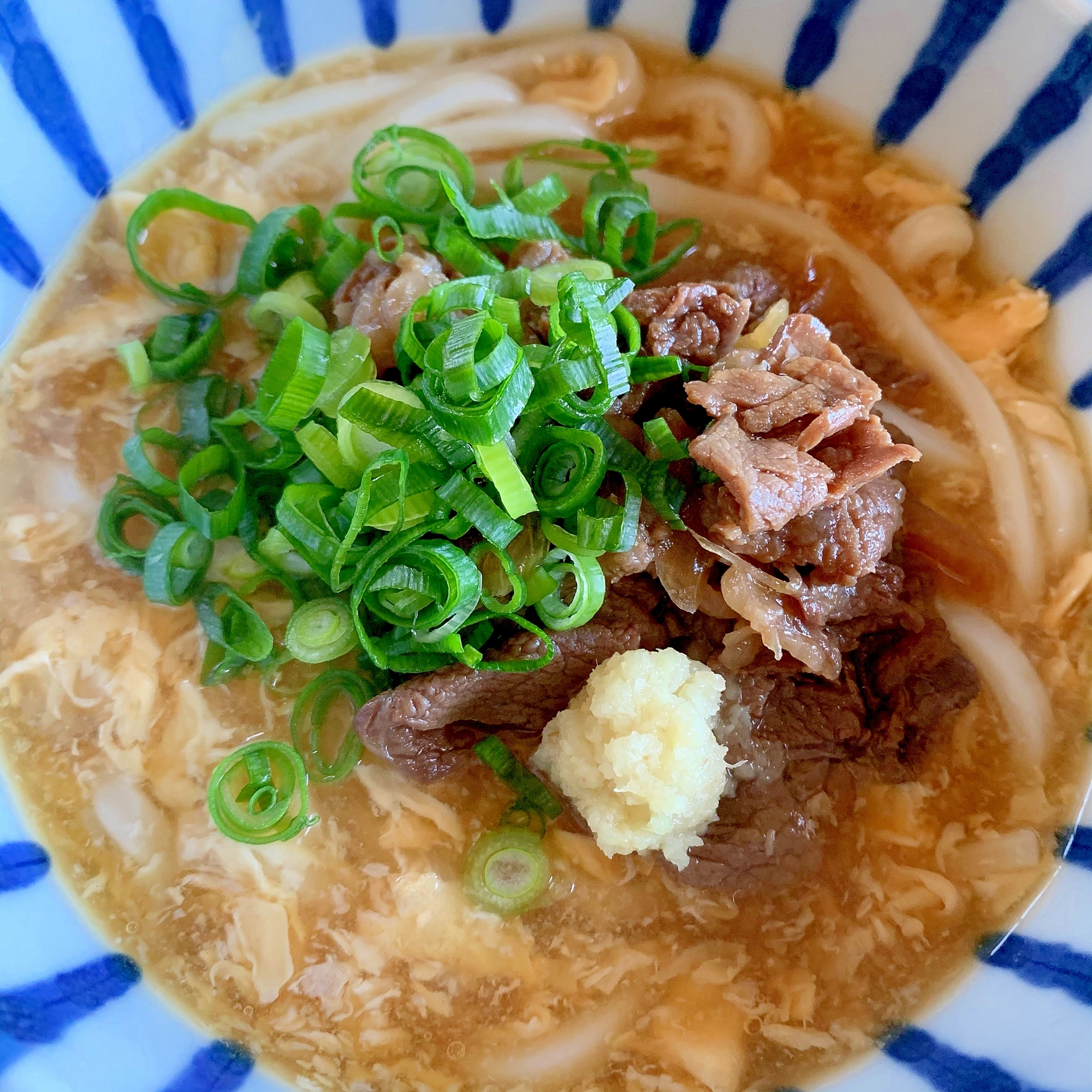 肉玉あんかけうどん