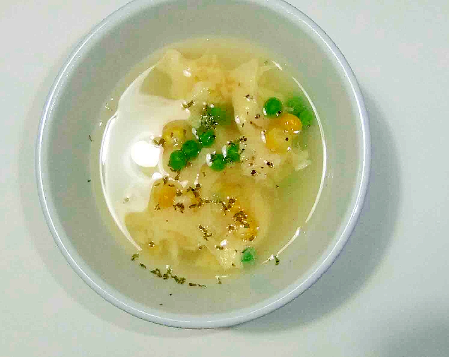 かき卵の野菜スープ