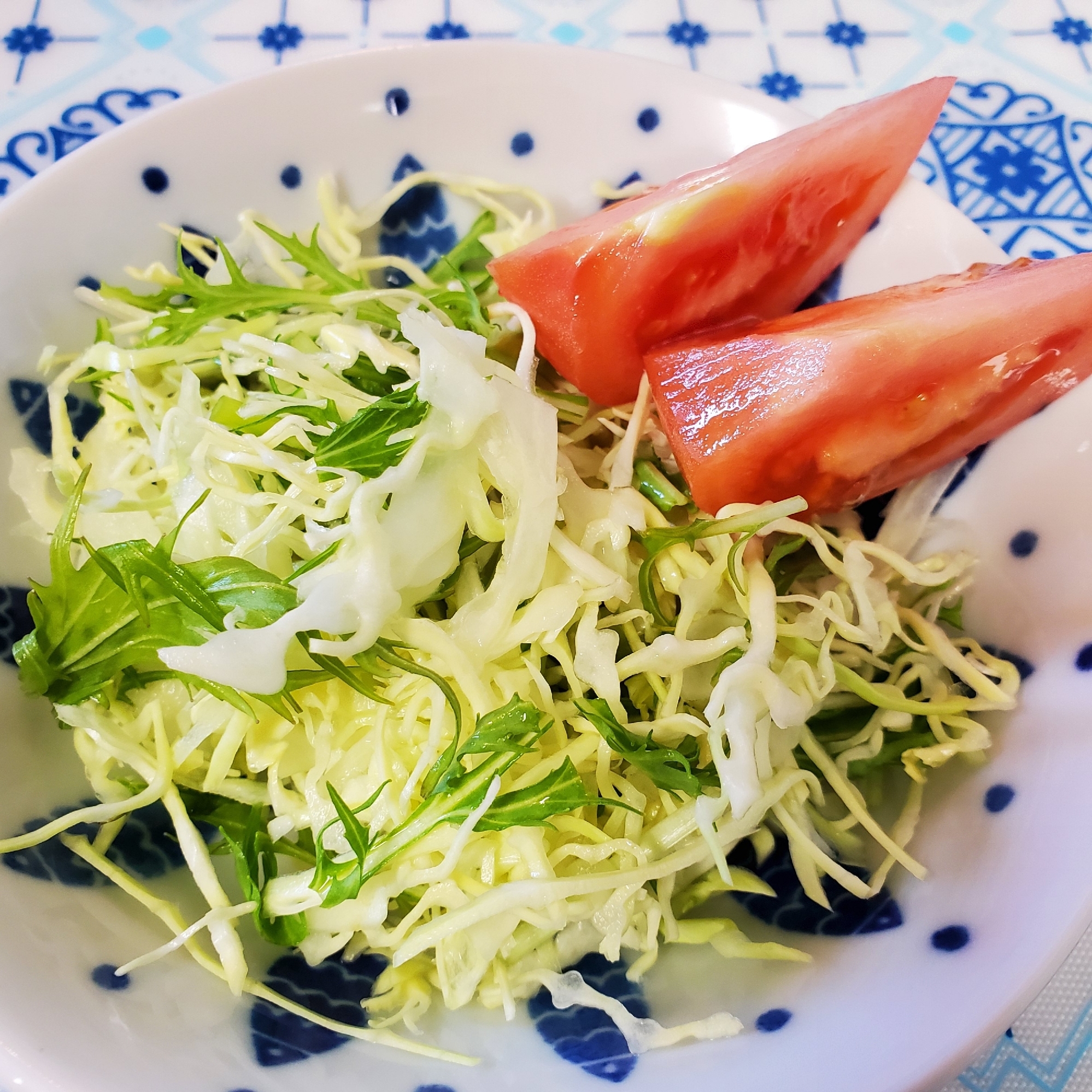 水菜とキャベツのサラダ☆