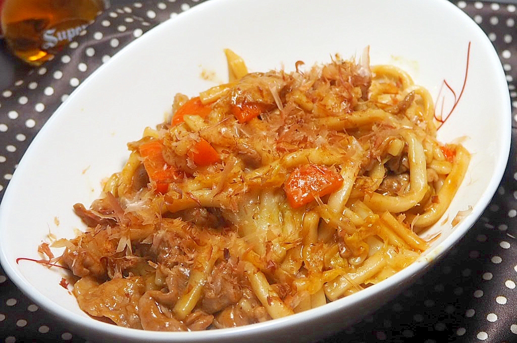 焼きそばの代わりに✿ソース焼きうどん