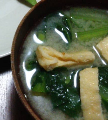 ➿小松菜と豆腐のお味噌汁➿