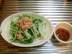 大根と水菜のヘルシーサラダ