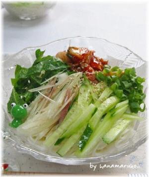 香味野菜たっぷりぶっかけサラダ風そうめん