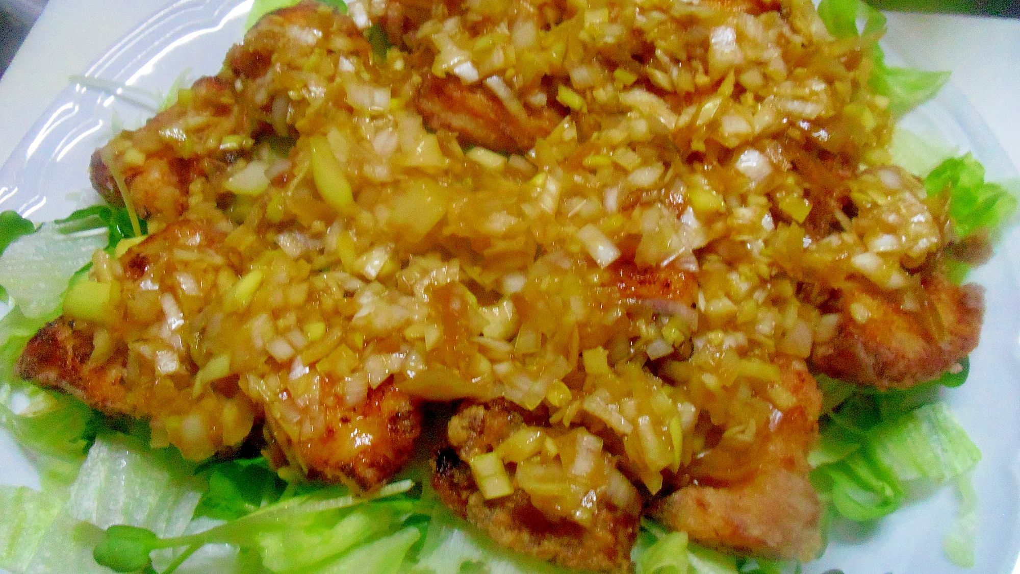 鶏むね肉の油淋鶏 ユーリンチー レシピ 作り方 By Chaachan6066 楽天レシピ