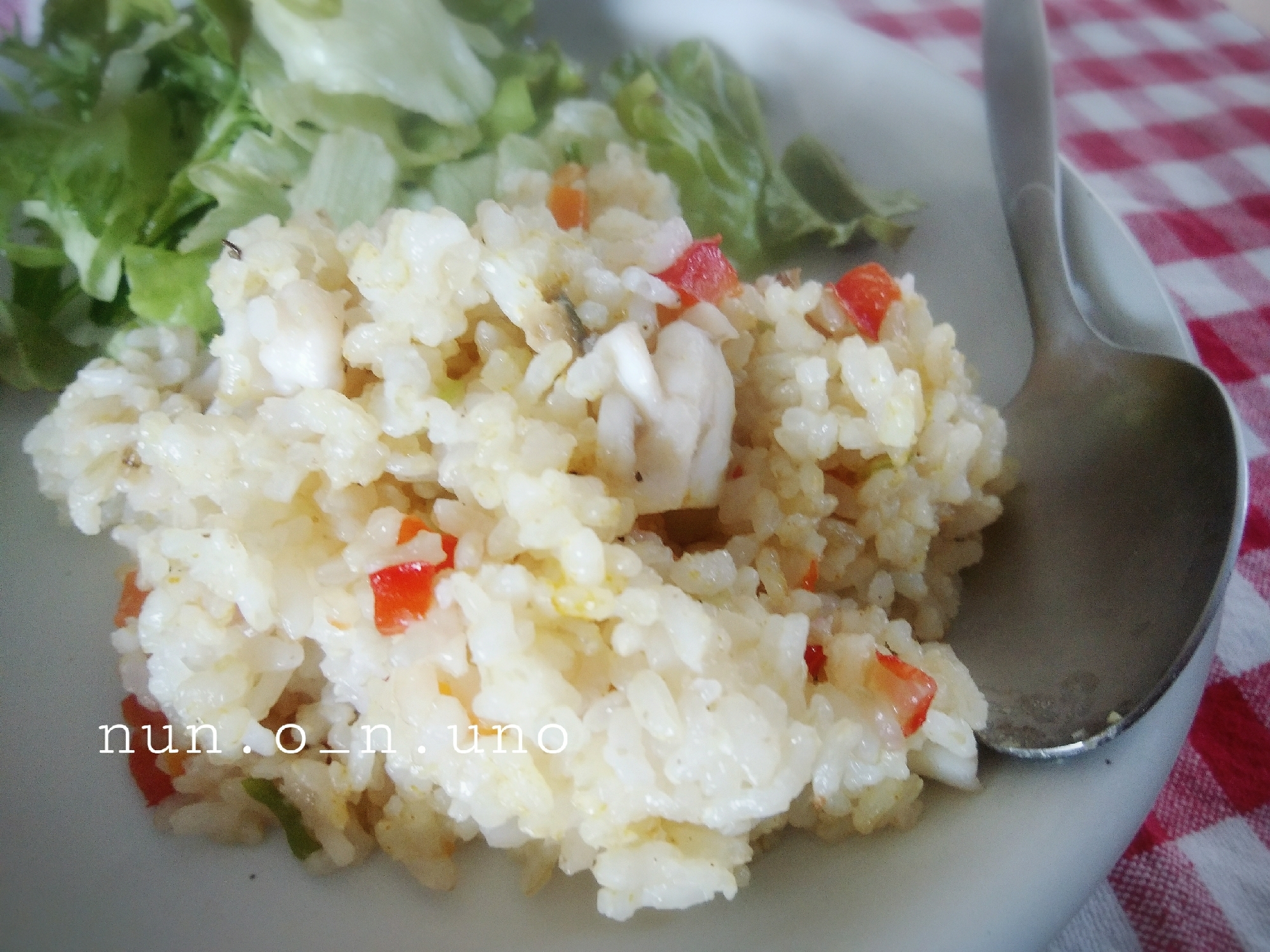 １，２，３♪魚介炒飯