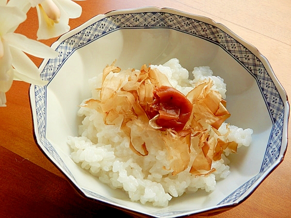 男の手料理❤無洗米がピカピカ美味しい粥♪（鍋使用）