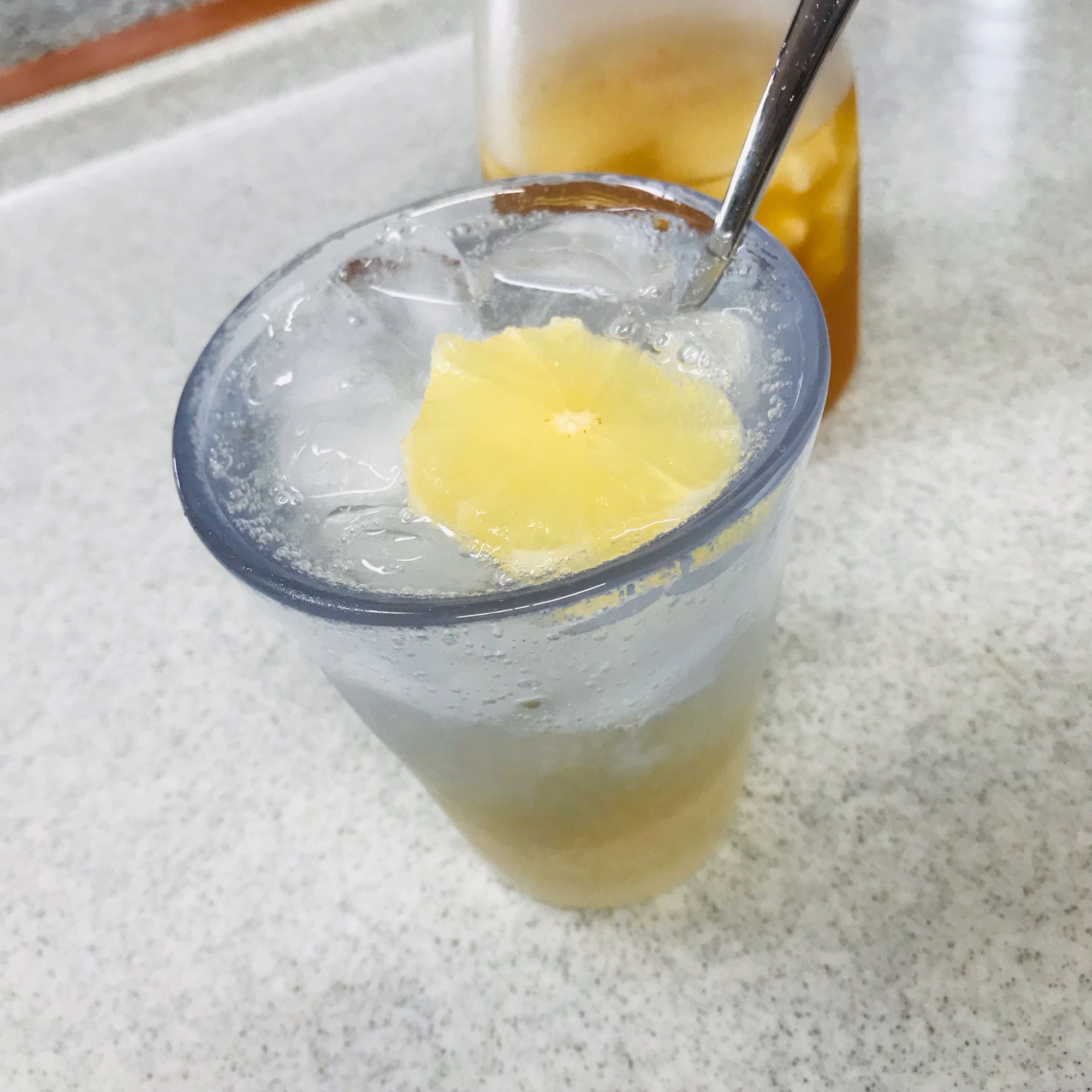 レモン酢の炭酸ジュース
