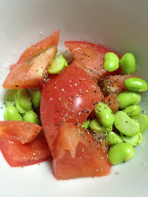 トマトと枝豆のシンプルサラダ☆