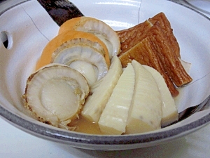 低カロ高級和食☆　「帆立と筍の京風煮物」