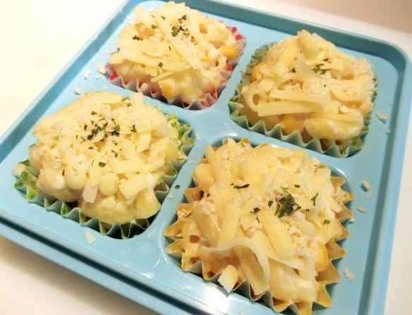 レンジで簡単 お弁当用ミニグラタン レシピ 作り方 By Cookinyuko 楽天レシピ