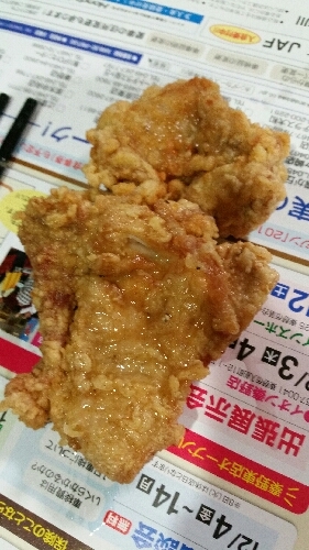 おはようございます！
本当にフライドチキンぽくて、おいしかったです(^o^)(^o^)