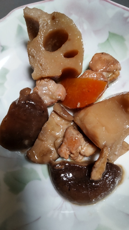 生姜が香る*♡鶏肉と根菜の煮物