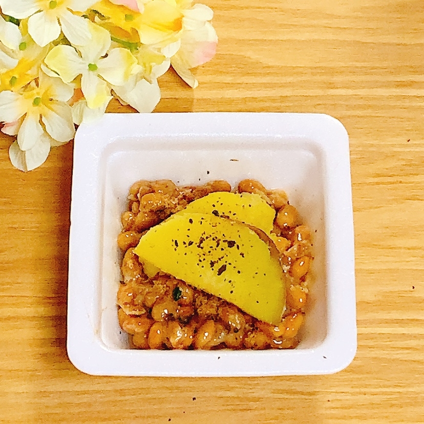 焼き芋黒ごま♪納豆