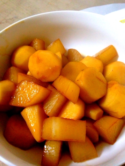 簡単に美味しい煮物ができました！いつも煮物は余りますが完食です♪素敵レシピ有難うございます(^^)