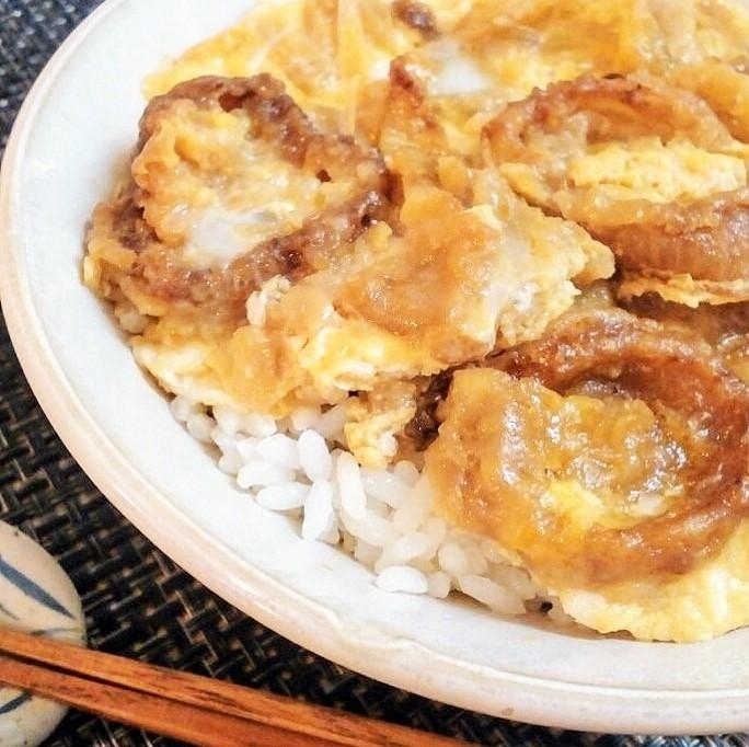 ♪オニオンリングが残ったら♡揚げ玉ねぎの玉子丼♪