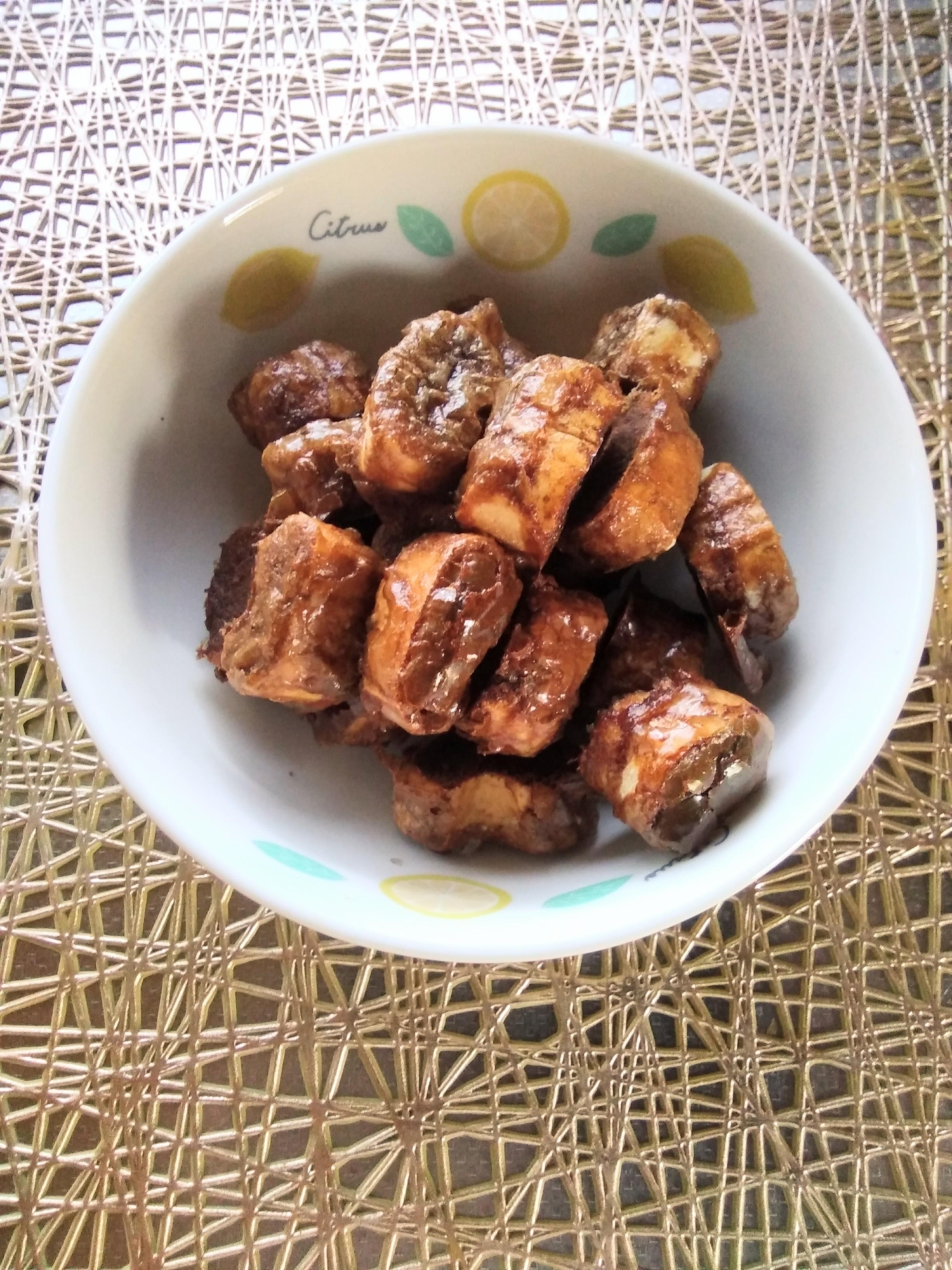麩☆黒糖☆麩菓子☆焼き麩で麩菓子