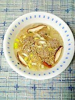 ☆肉団子と椎茸の中華スープ☆