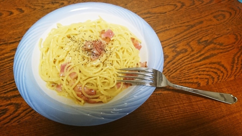 茹で時間だけ！簡単夕飯★失敗しないカルボナーラ