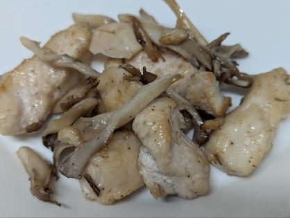お肉やわらか☆鶏肉と舞茸の塩炒め