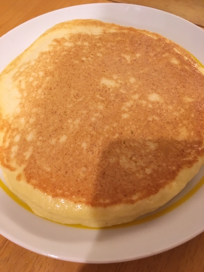 豆腐でふんわり厚みのあるホットケーキ♪