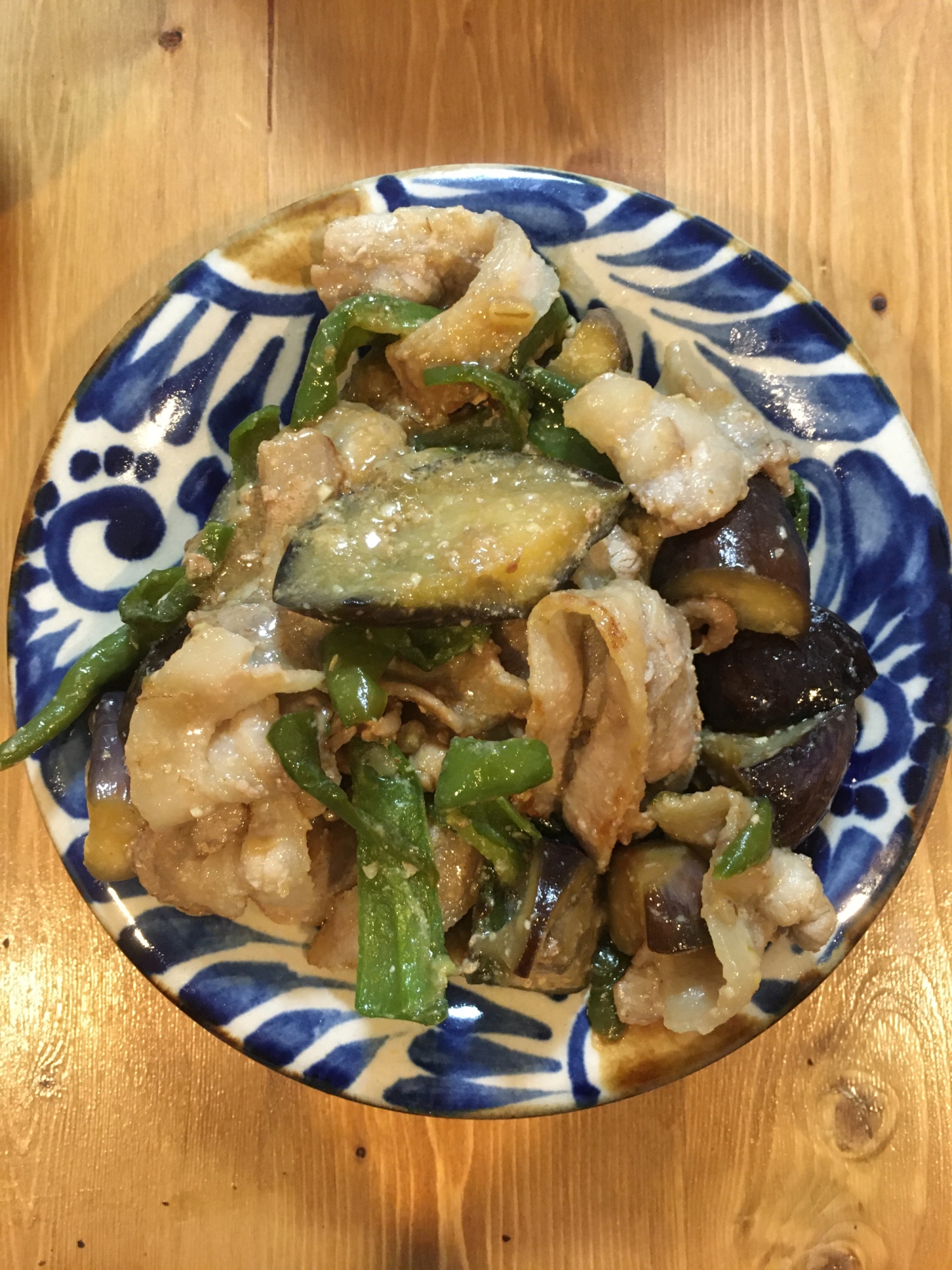 お婆ちゃん直伝!茄子ピーマンの味噌炒め