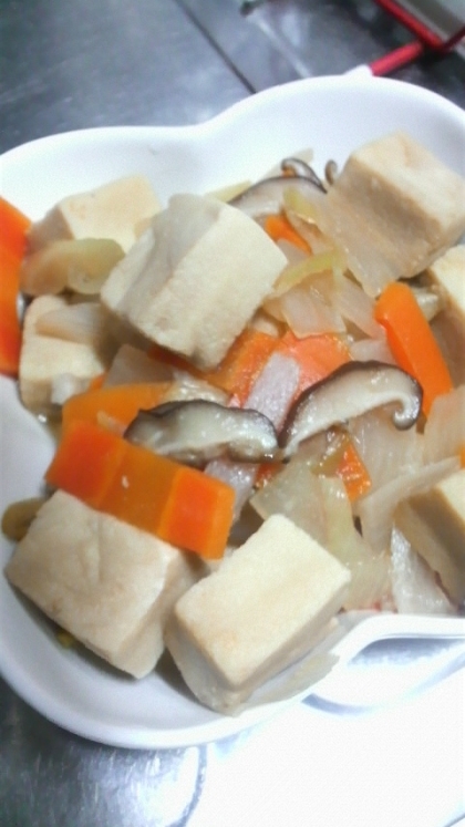 基本のおかず　高野豆腐と野菜の煮物