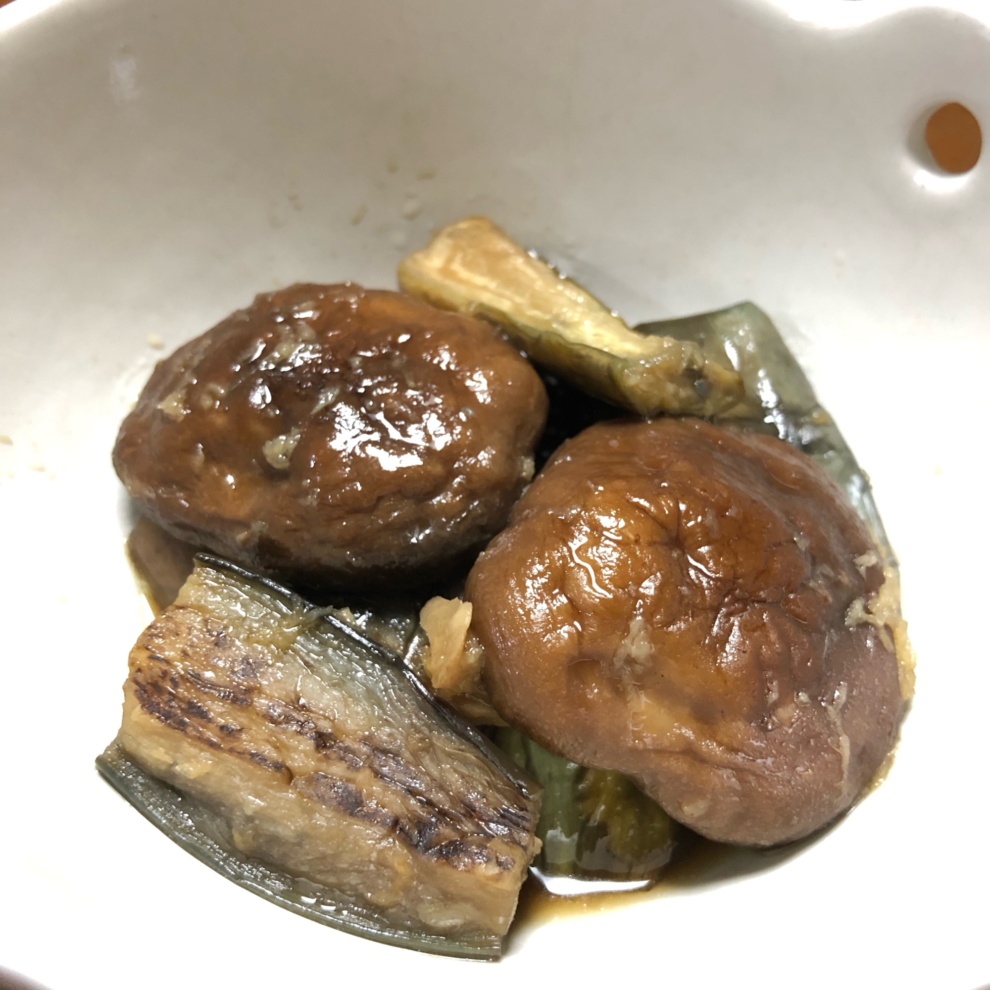 茄子と椎茸の生姜醤油漬け