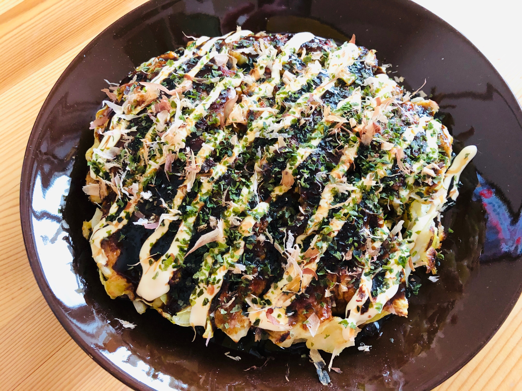 ふわふわ〜☆新キャベツでお好み焼き