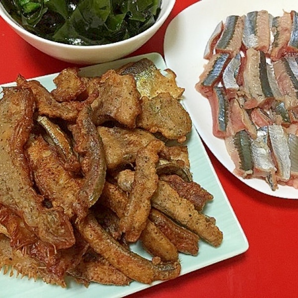 さんまの骨せんべい 骨まで美味しく唐揚げに レシピ 作り方 By まいまい917 楽天レシピ さんまの骨せんべい 骨まで美味しく唐揚げに レシピ 作り方 By まいまい917 楽天レシピ