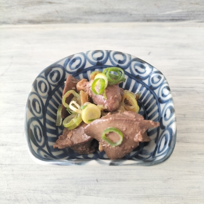 鶏レバー☆鶏レバーの塩茹でレモンポン酢がけ