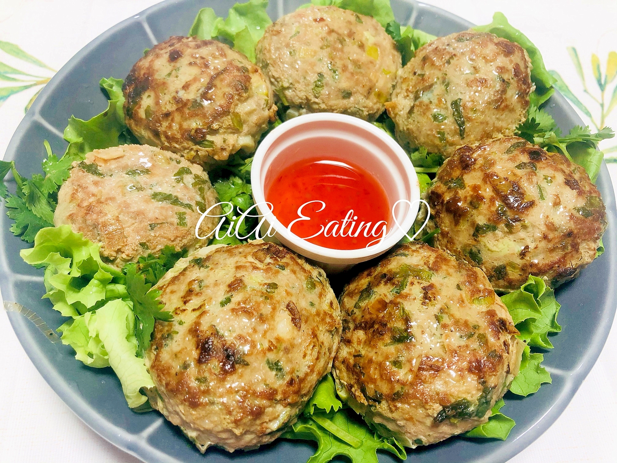 ♡エスニック♪簡単パクチーバーグ♡