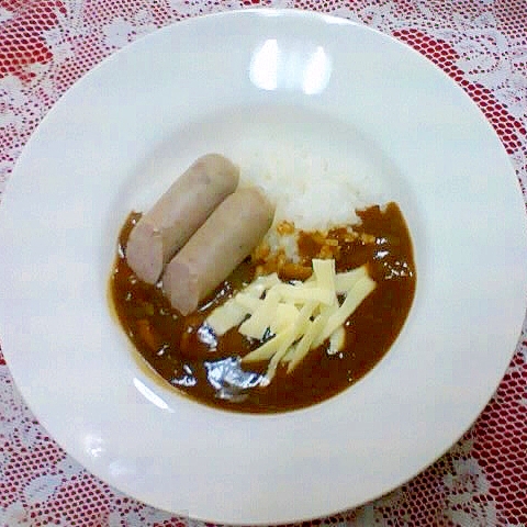 ウインナーとチーズのカレー