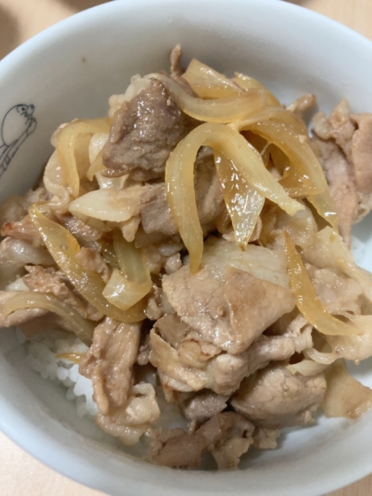 【楽めし】豚丼