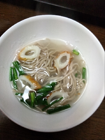ちくわそばのお吸い物✧˖°