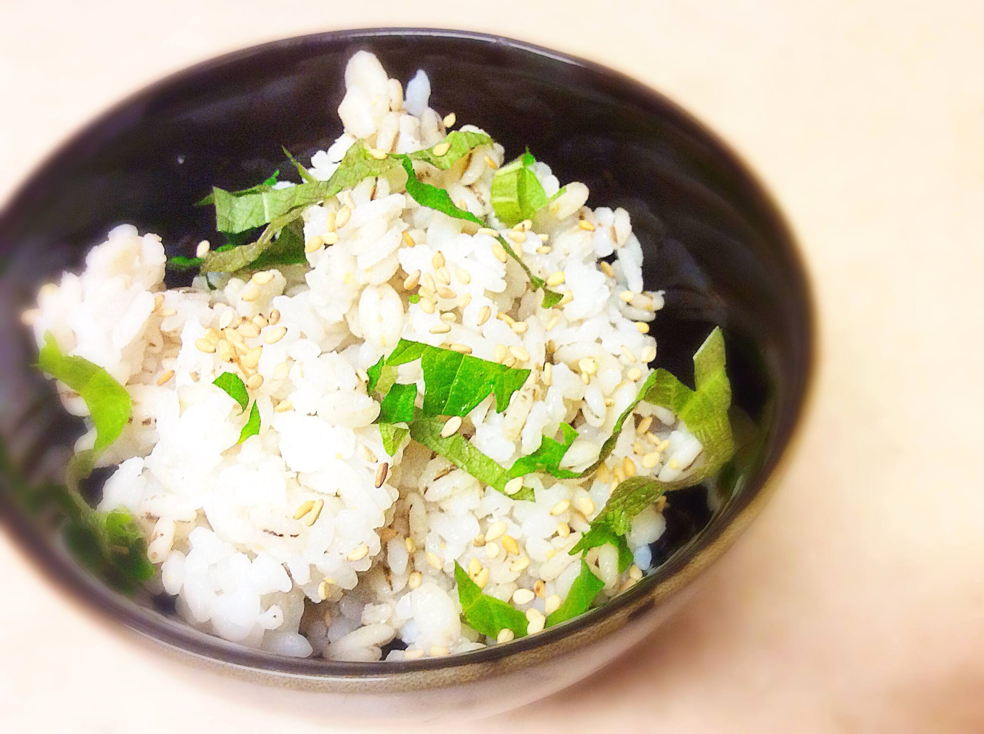 ごま油香る♩大葉とごまのご飯♩